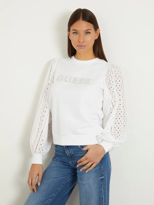GUESS – Sangallo mikina, Bílá barva
