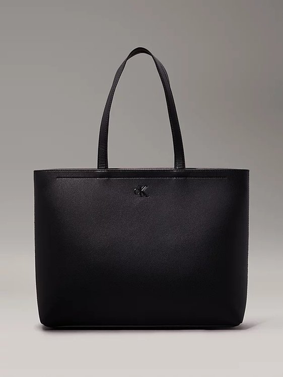 Calvin Klein Jeans – Minimal Monogram Slim kabelka, Černá barva