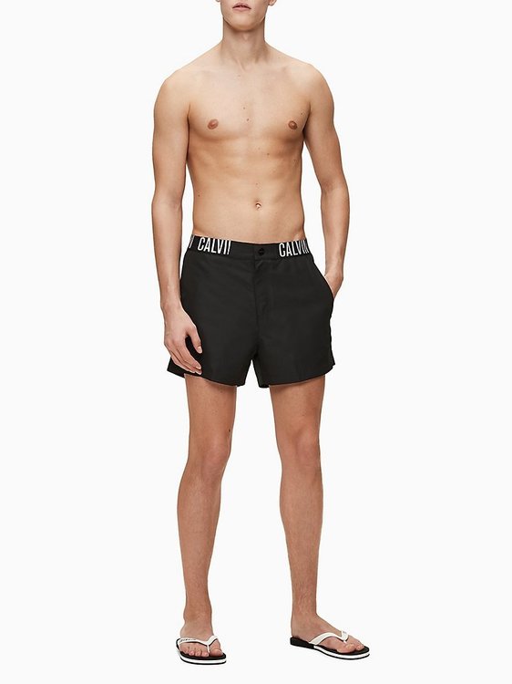 Plavky – Calvin Klein Swimwear, Černá barva Muži
