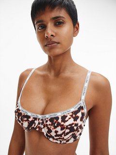 Luxusní KW0KW01835-0HE plavky BALCONETTE-UW-PRINT, 32/0C, 34/0B, 34/0C, 34/0D, 36/0B, 36/0C, 36/0D