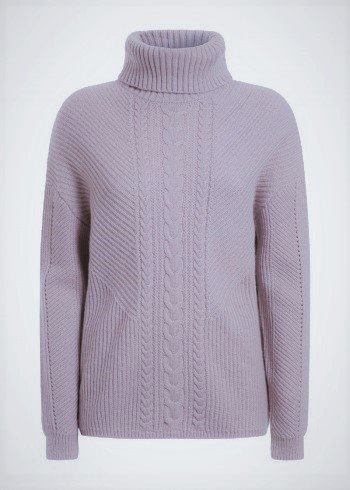 Luxusní Dawna svetr, Fialová barva, S, M