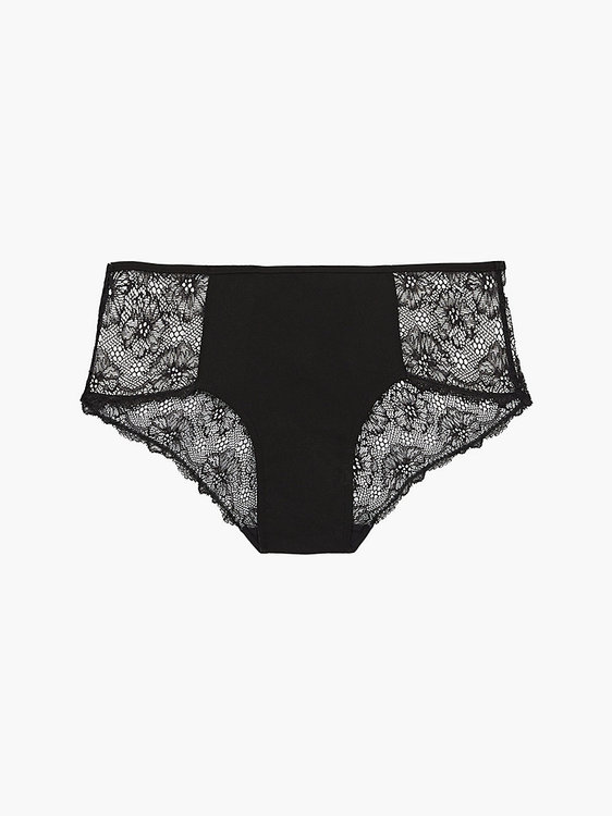 Calvin Klein Underwear – Black Lace hipstery, Černá barva