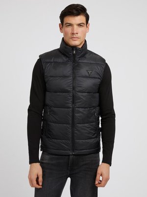 GUESS – Super Light Puffa vesta, Černá barva