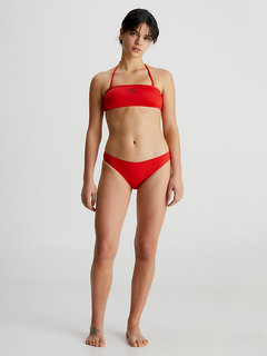CK Monogram plavky - Horní díl Červená barva Ženy