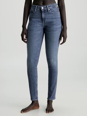Calvin Klein Jeans – Mid Rise Skinny jeany, Modrá barva