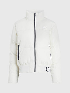 Logo Hem Short bunda Bílá barva Ženy