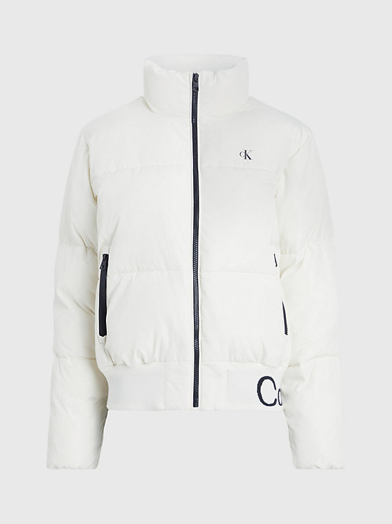 Logo Hem Short bunda Bílá barva Ženy