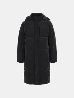 GUESS, Černá barva Space Long péřový kabát