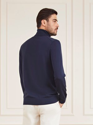 Merino Essential svetr – Marciano, Navy barva Muži