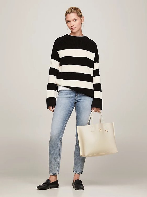 Iconic Tommy kabelka – Tommy Hilfiger, Béžová, Krémová barva Ženy