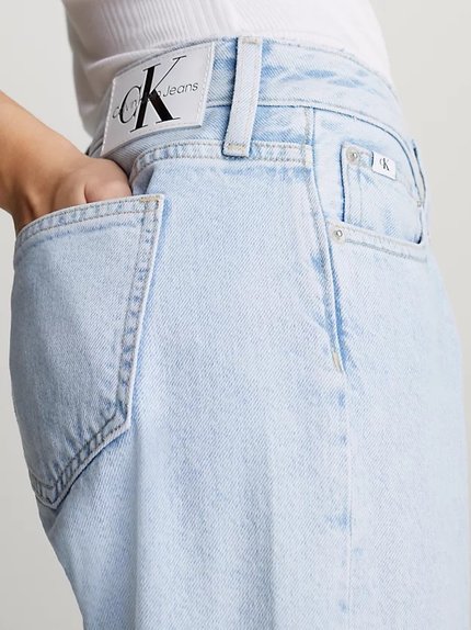 Módní Extreme Low jeans, Modrá barva, 2024