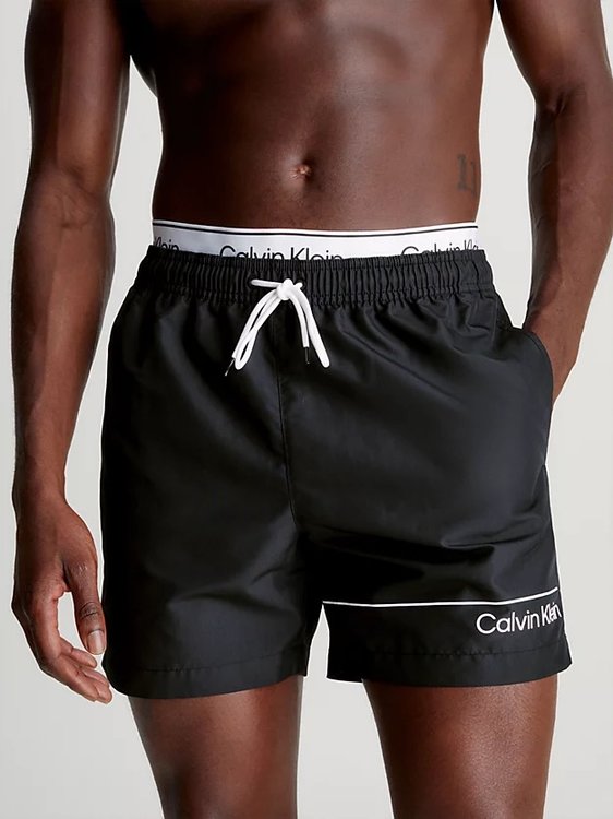 Meta plavky – Calvin Klein Swimwear, Černá barva Muži