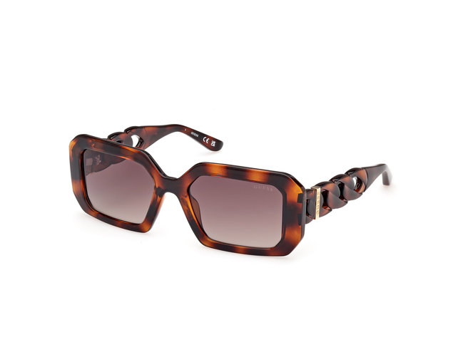 GUESS – Sluneční brýle, Hnědá, Zvířecí  barva