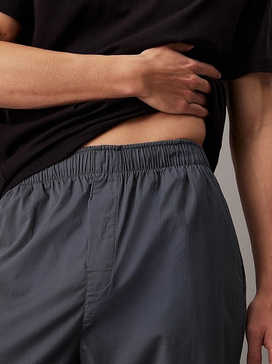 Módní Cotton Poplin kalhoty, Šedá barva, 2024