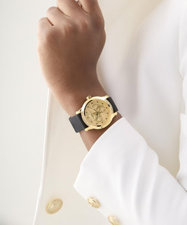 GUESS – Annette hodinky, Černá, Zlatá barva 1