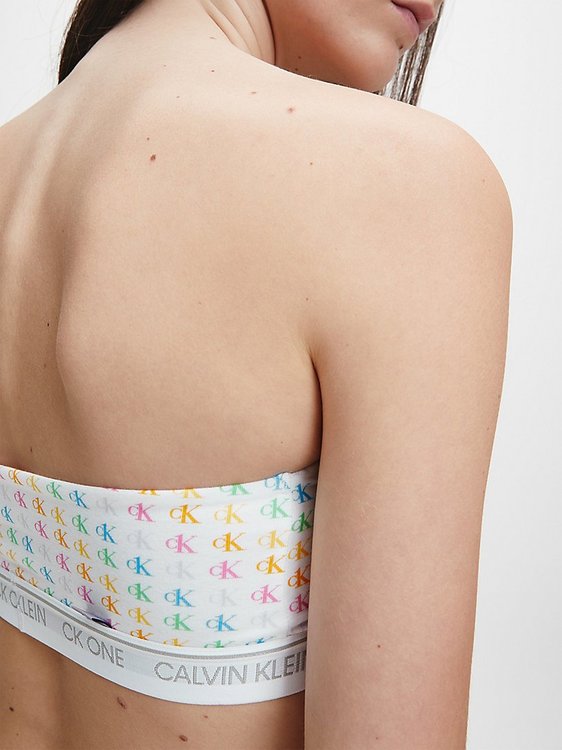 Luxusní Podprsenka ck one cotton, Bílá barva, S, M, L