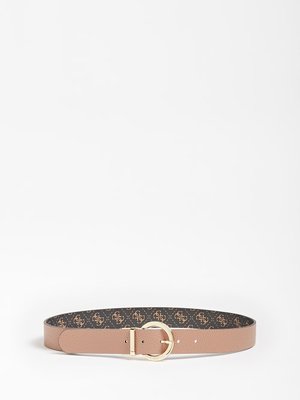 Luxusní Alby pásek, Hnědá, Zlatá barva, S, M, L