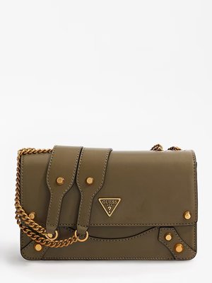 GUESS – Amantea Girlfriend crossbody, Khaki, Zelená barva