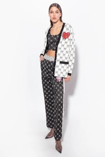 Luxusní Irriverente top, Černá barva, S