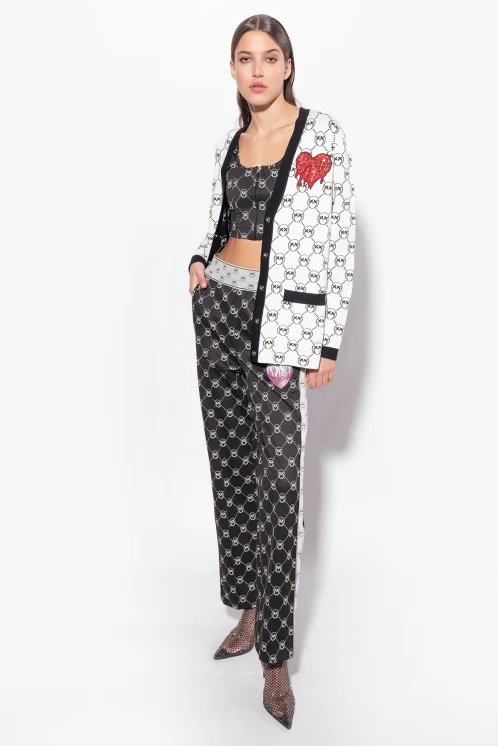 Luxusní Irriverente top, Černá barva, S