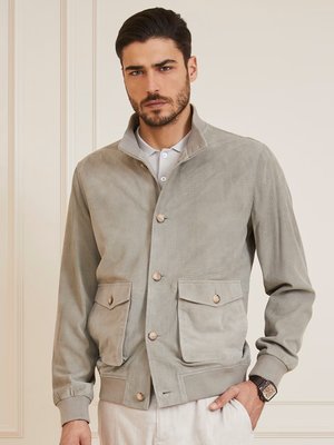 Marciano – Real Suede bunda, Khaki, Zelená barva