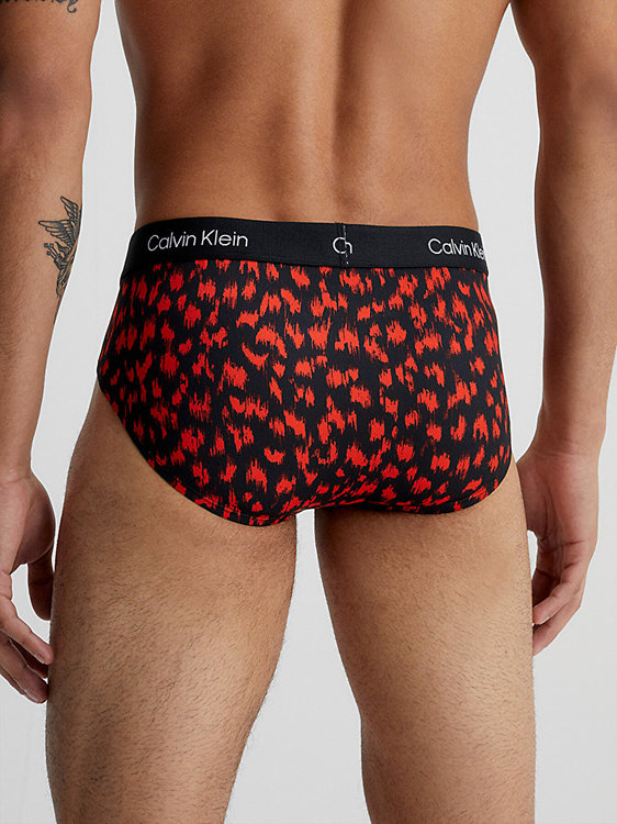 Módní 1996 Micro slipy 3ks, Černá, Červená barva, 2023