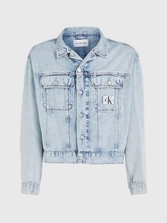 Boxy Denim bunda Modrá barva Muži