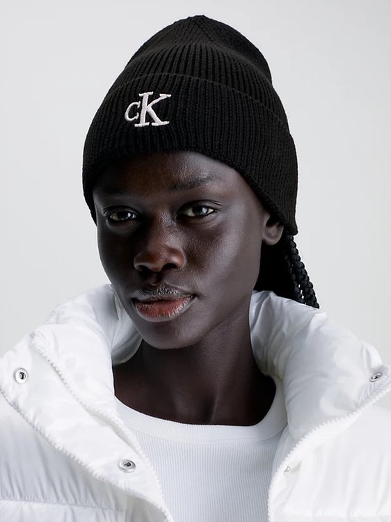 Módní Archive Logo Čepice, Černá barva, 2023