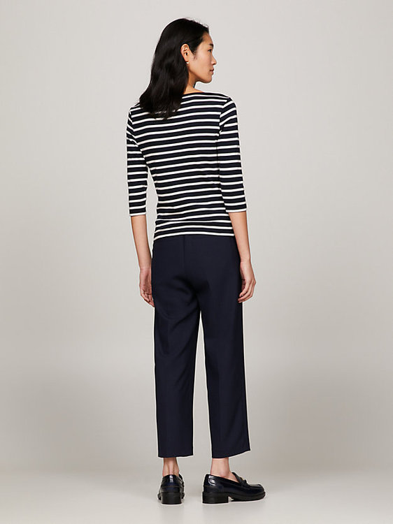 Luxusní New Cody Slim triko, Bílá, Modrá barva, S, M