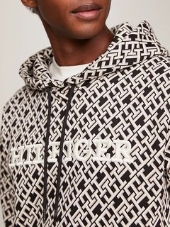 Luxusní Monogram mikina, Černá barva, M