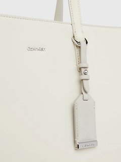 Luxusní Tote kabelka, Bílá, Krémová barva, OS