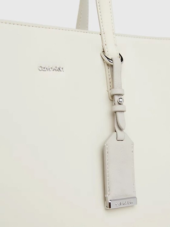 Luxusní Tote kabelka, Bílá, Krémová barva, OS