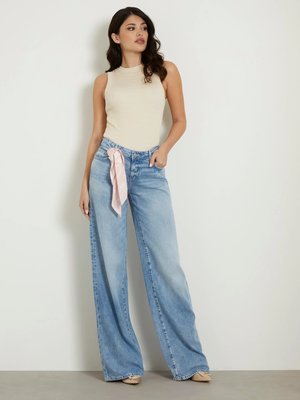 Denisa Striped top – GUESS, Krémová barva Ženy