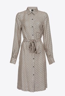 Pinko – Monogram šaty, Bílá barva