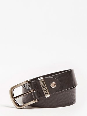 Guess – Pásek Adjustable, Černá barva