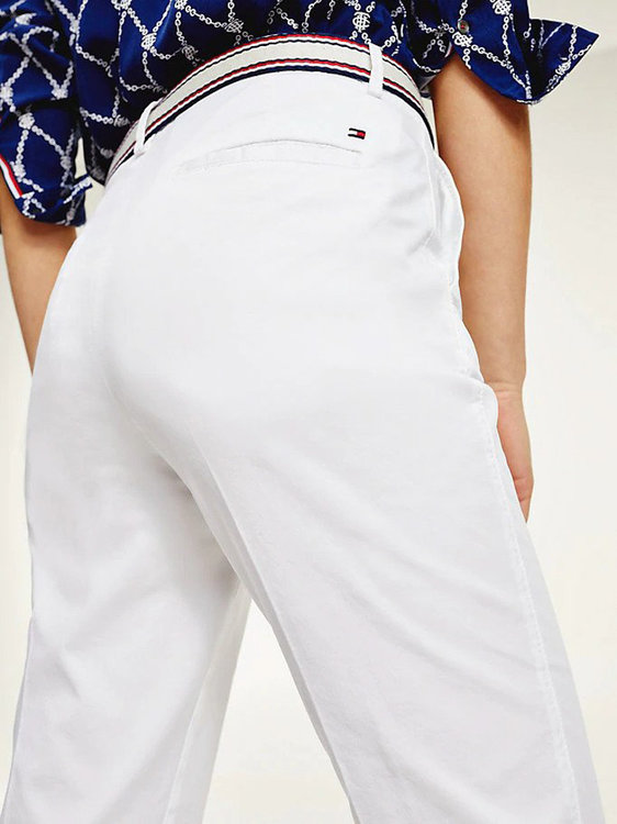 TH Kalhoty – Tommy Hilfiger, Bílá barva Ženy