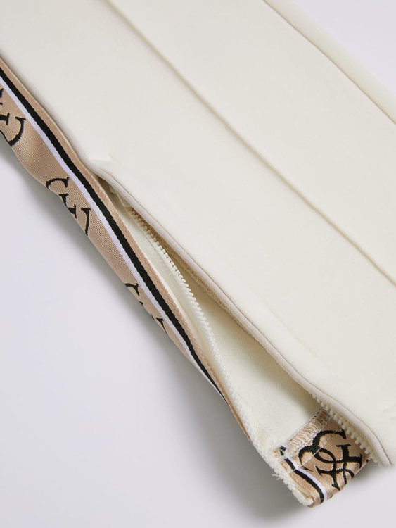 Britney 4G logo tepláky – Guess, Krémová barva Ženy 1