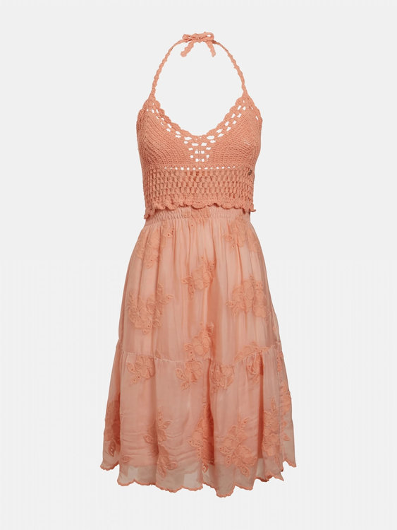 Tulia šaty Oranžová barva Ženy