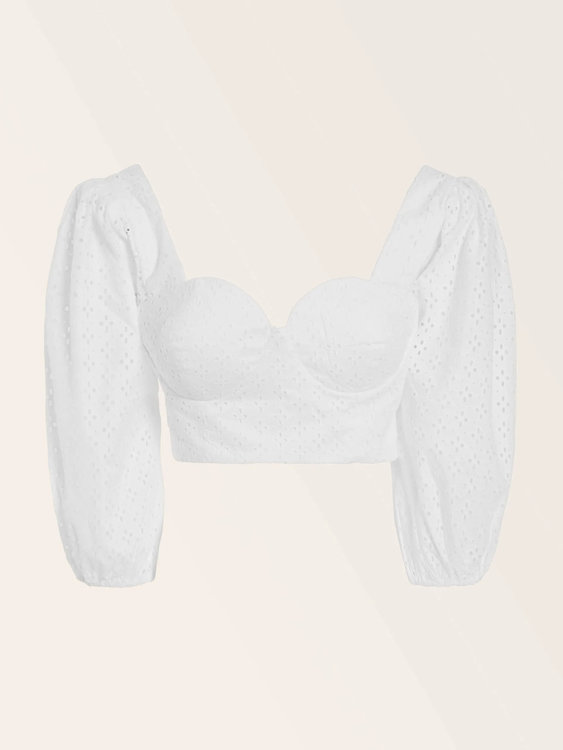 Nelia top Bílá barva Ženy