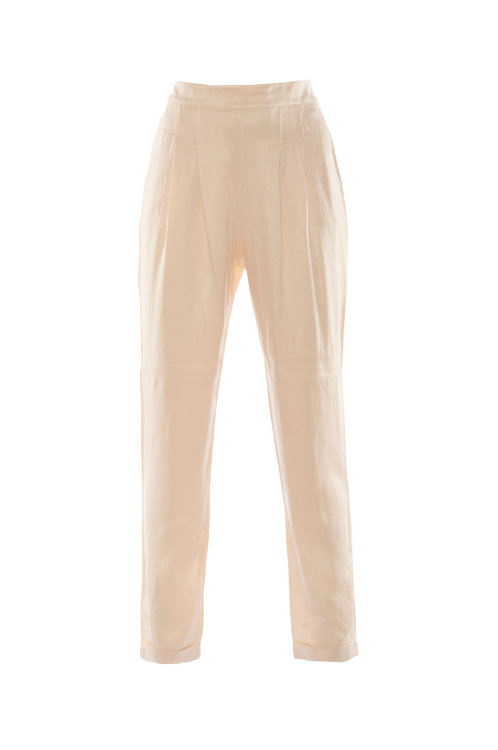 Luxusní Ermina kalhoty, Béžová barva, 38(XS), 40(S), 42(M), 44(L)