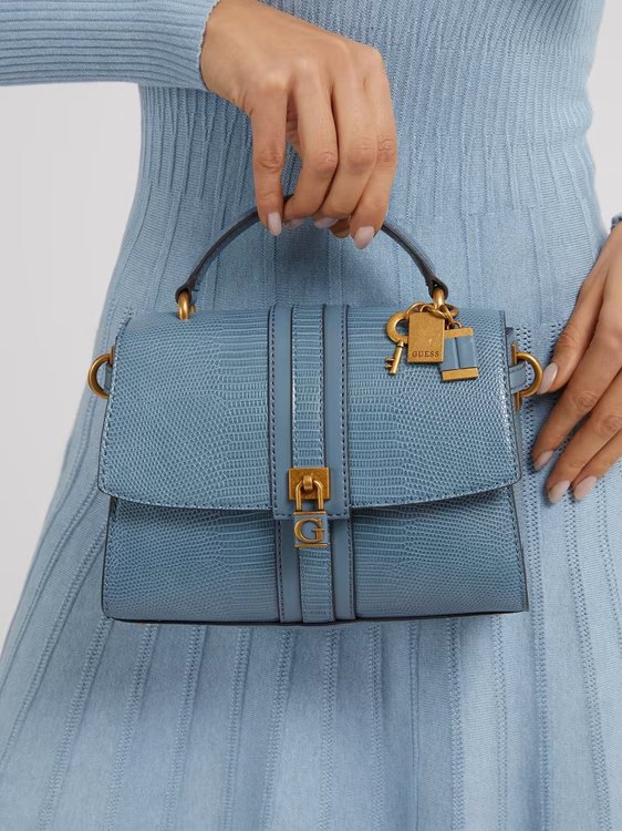 Luxusní Ginevra kabelka, Modrá barva, T/U