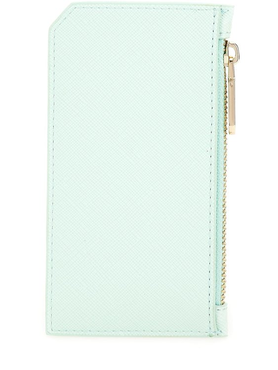 Saffiano pouzdro na karty – GUESS, Zelená barva Ženy