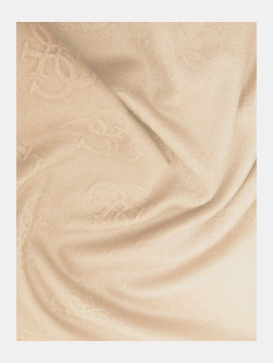 Silene 4G logo šála – GUESS, Béžová barva Ženy