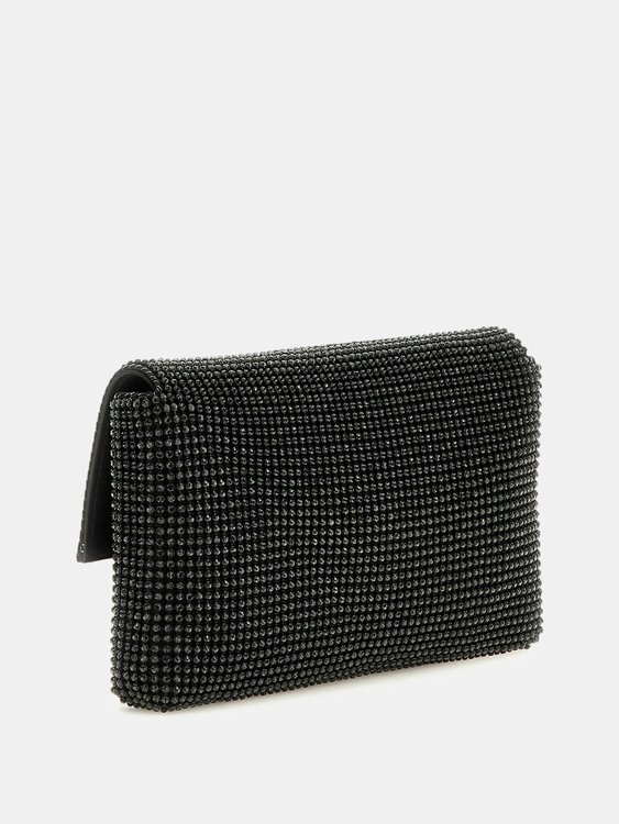 Zalina Flap psaníčko – GUESS, Černá barva Ženy