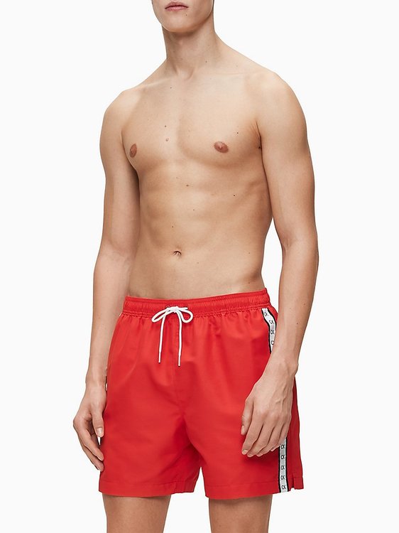 Módní Mono plavky, Červená barva, BASIC                                   , 2020