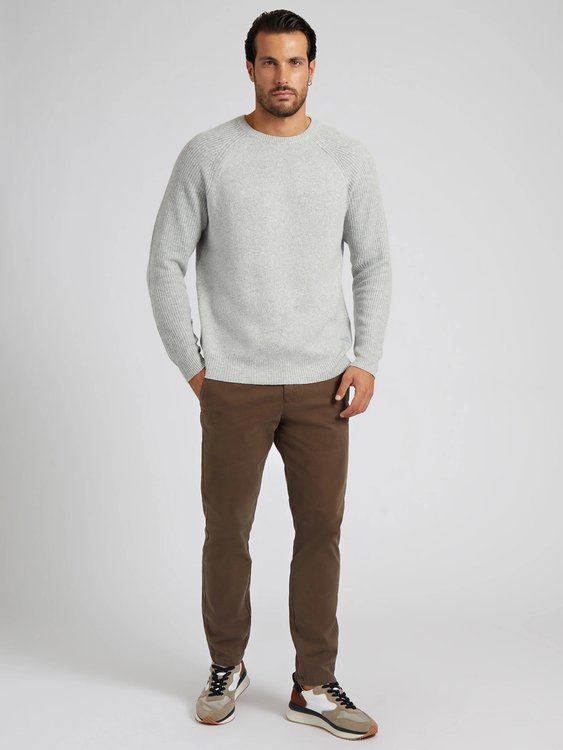 Módní Leon svetr, Šedá barva, 2022