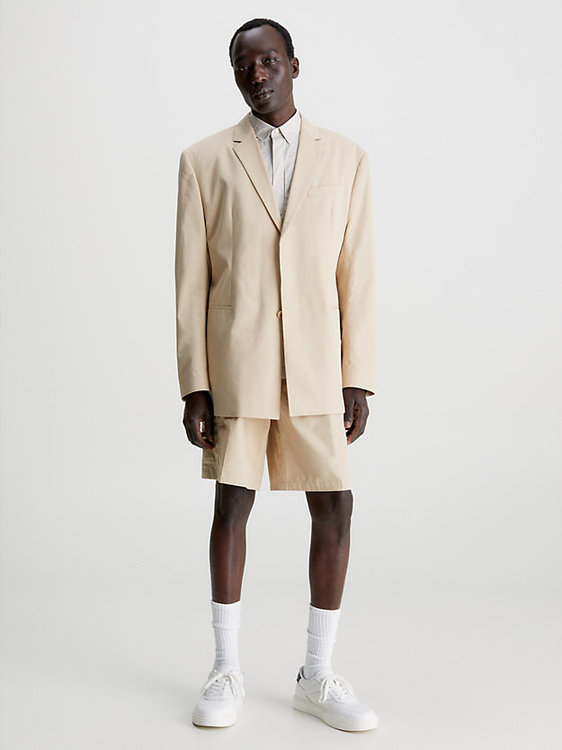 Módní Cotton Seacell šortky, Béžová barva, 2023