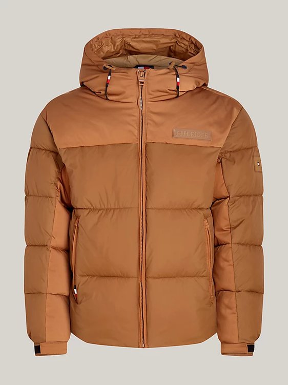 New York Hooded bunda Hnědá barva Muži