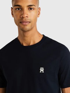 Luxusní Monogram triko, Modrá barva, M, L, XL