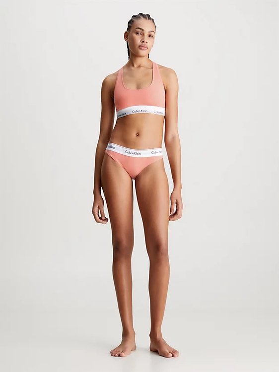 Modern Cotton podprsenka Korálová červená, Oranžová barva Ženy